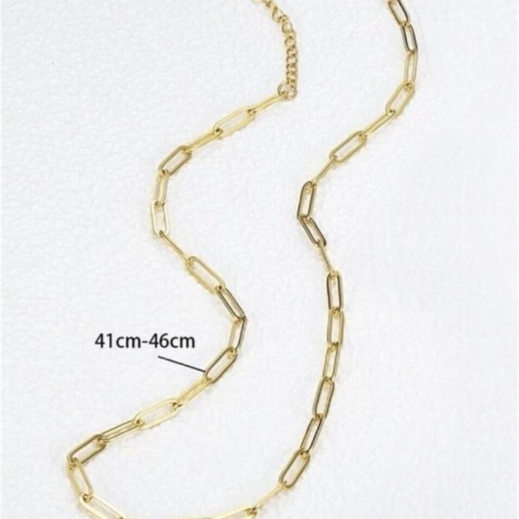 Stainless Steel Paper Clip Necklace Charm Pendant Holder Silver Plated Unisex - Picture 5 of 5